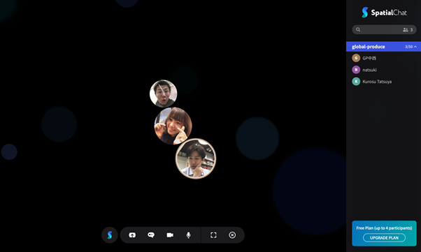 spatial.chat スペース すぺちゃ アイコン グローバルプロデュース
