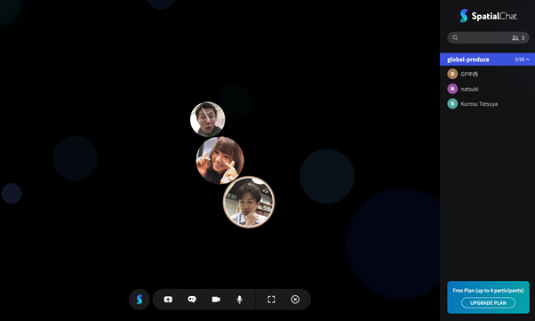  spatial.chat　スペース　すぺちゃ　アイコン　グローバルプロデュース
