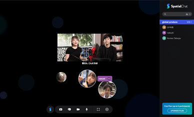 spatial.chat すぺちゃ 共有 DTV