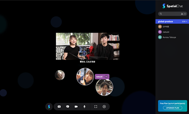  spatial.chat　すぺちゃ　共有　DTV