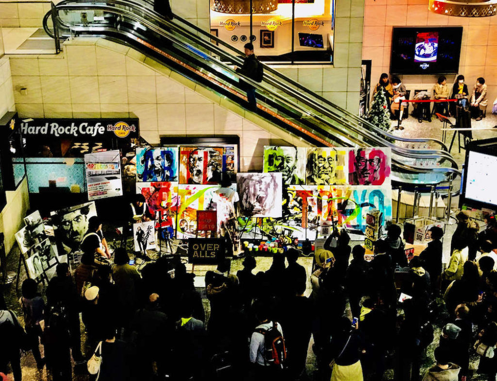 HAND!in Yamanote Line、山手線でアートと音楽を楽しむ15日間、ライブペインティング