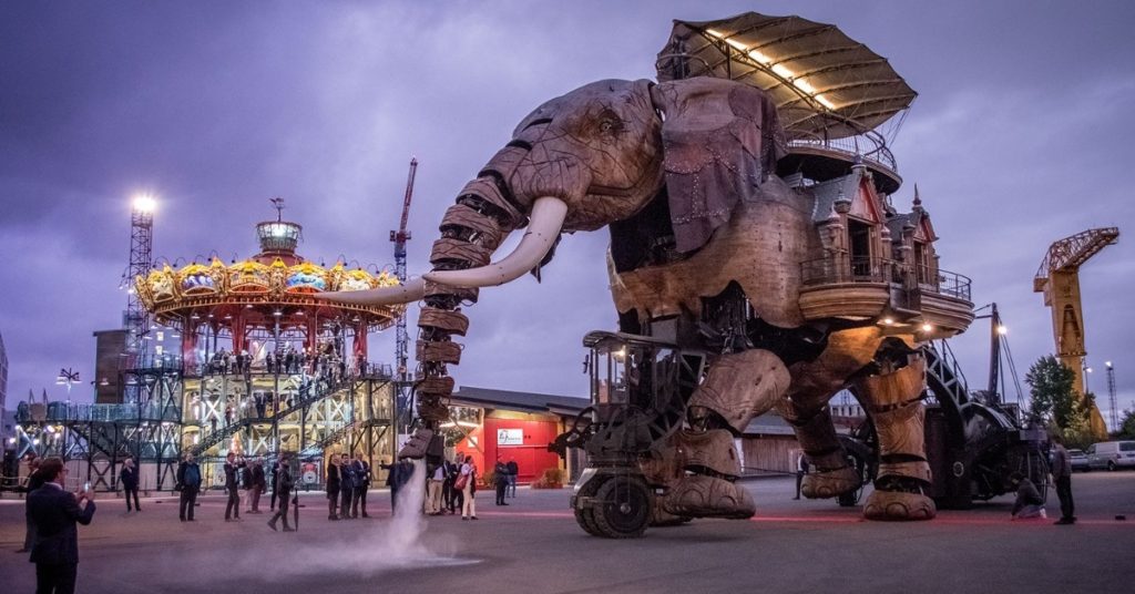 マシン・ド・リル、machines de l'ille、ナント、アミューズメントパーク、遊園地、エンターテイメント