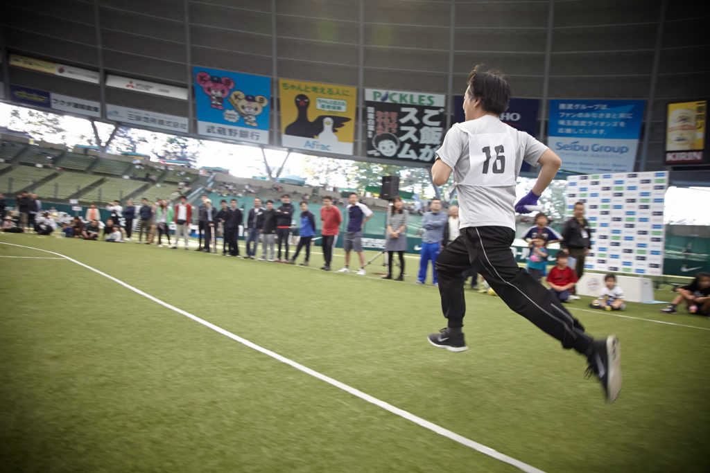 社内運動会でのチーム対応リレー