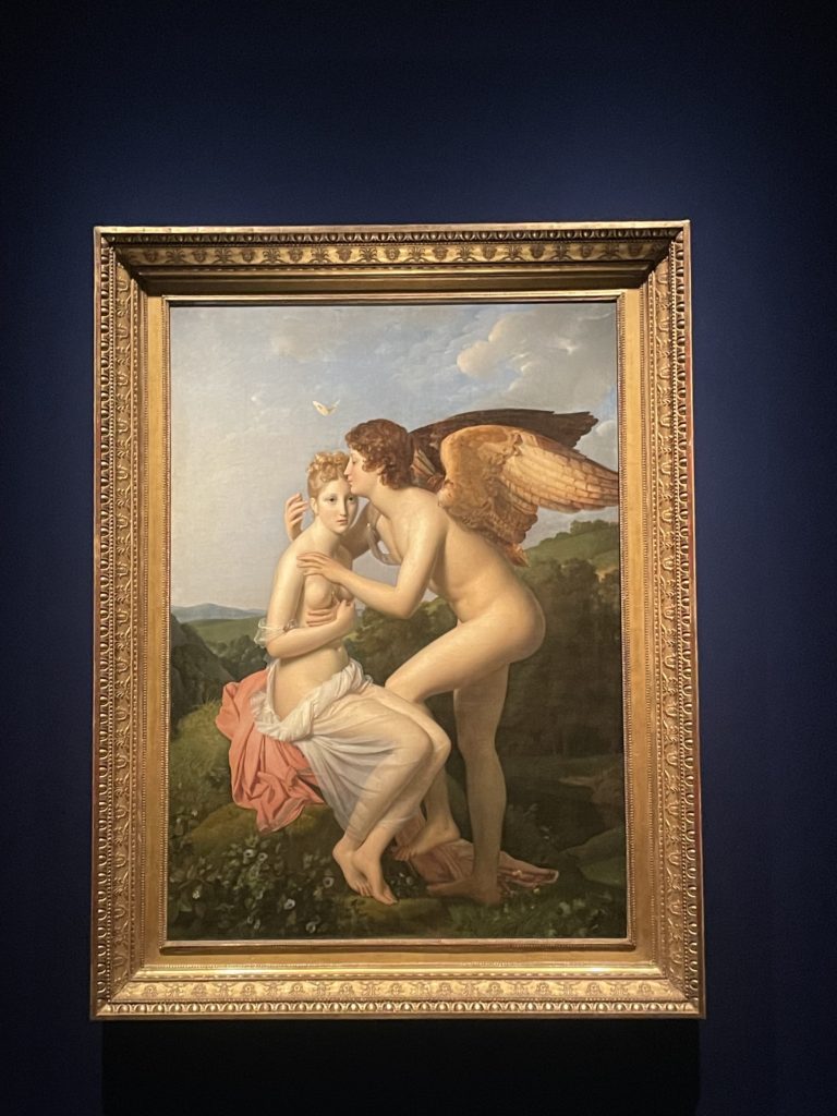 アモルの最初のキスを受けるプシュケ　国立新美術館　ルーブル美術館