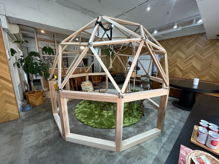 ドーム オフィス 屋内キャンプ 室内キャンプ