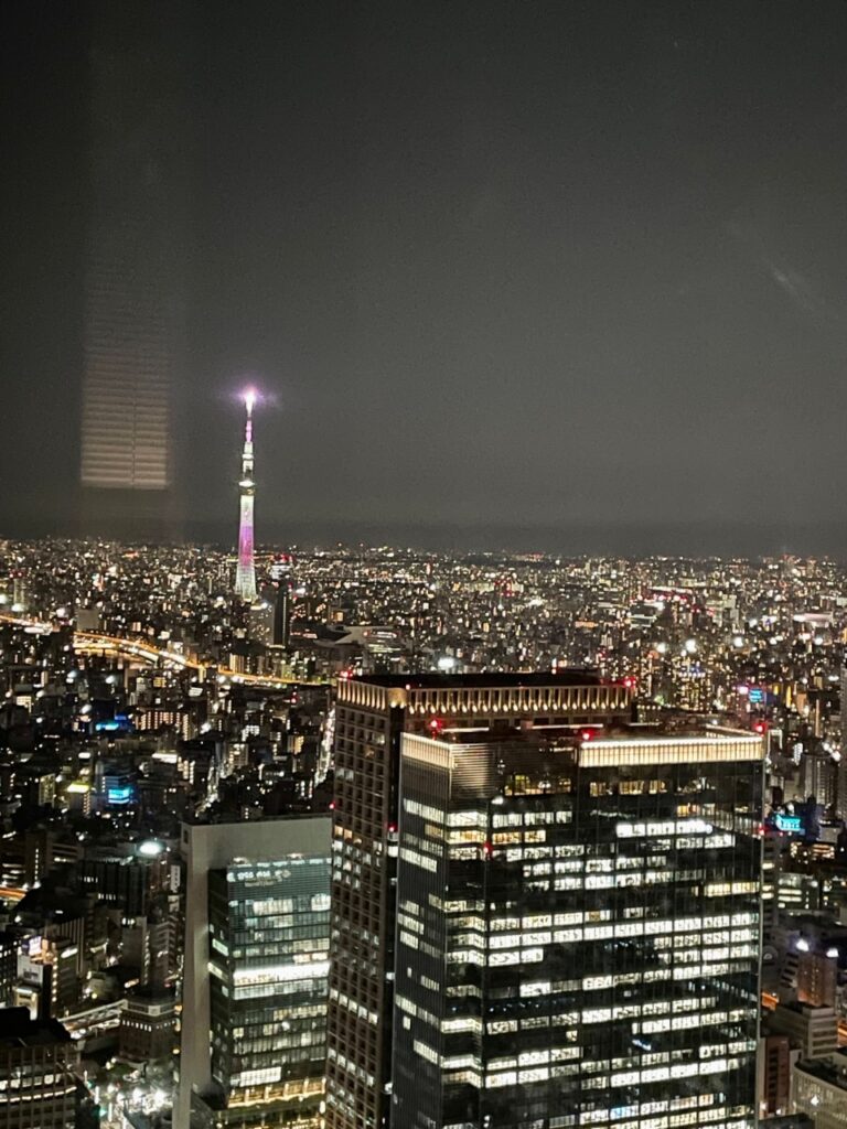 東京ミッドタウン八重洲　東京駅　ブルガリホテル　バー　夜景　スカイツリー