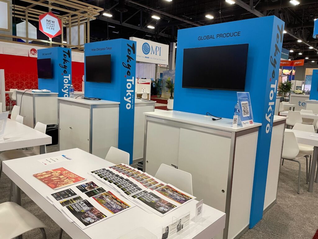 IMEX America 2023 東京ブース前日設営