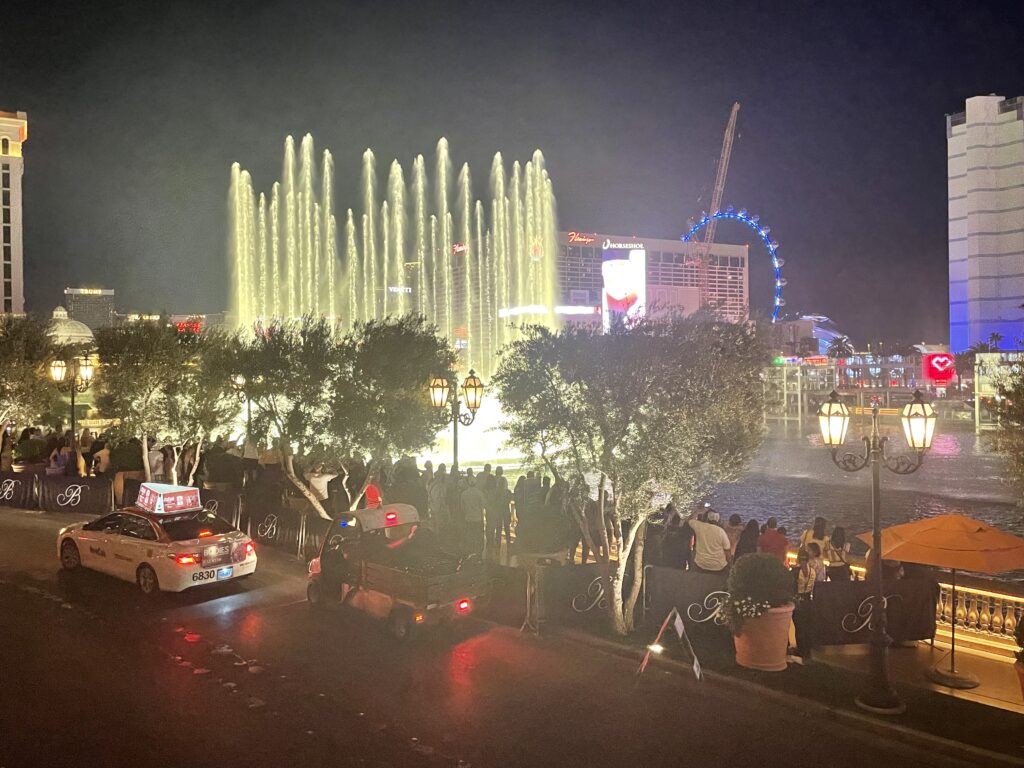 ホテルベラージオ 噴水ショー