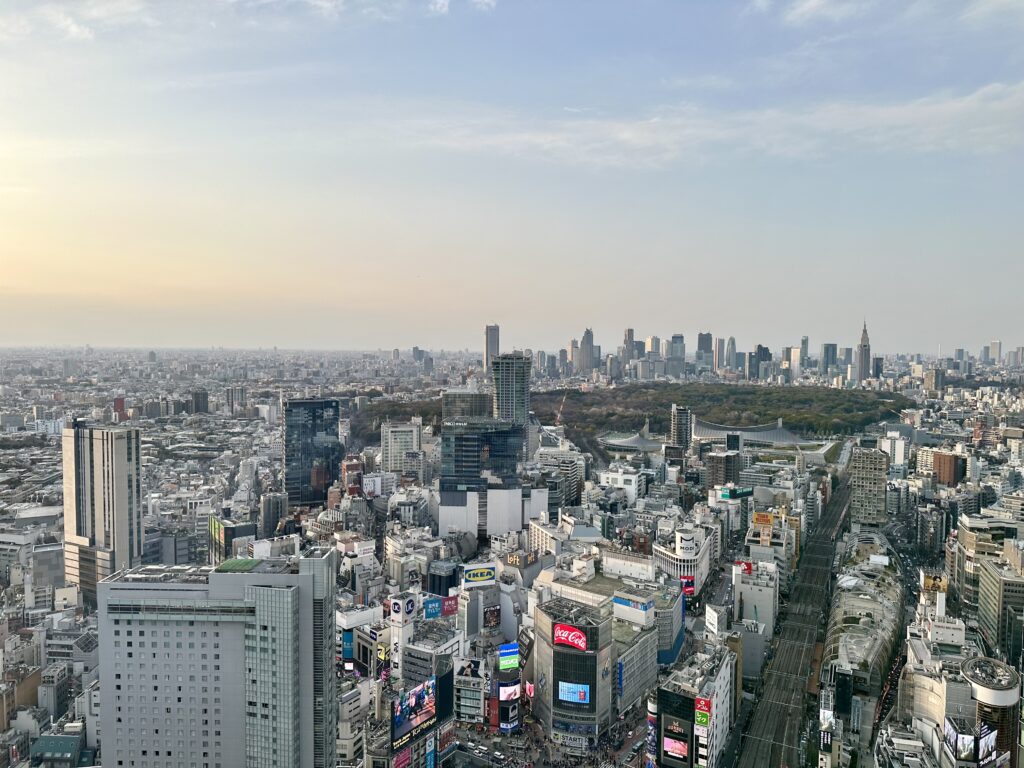 渋谷を見下ろす景色
